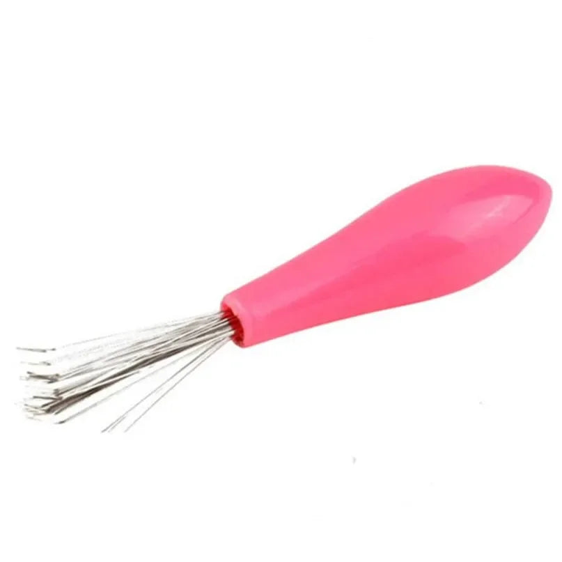 Hair Brush Cleaner Tool – Plastic Handle Comb Cleaning Brush for Removing Embedded Hair & Debris
