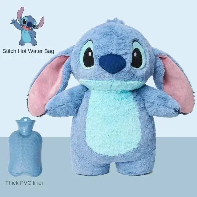 Aoger Disney Stitch Plush Hot Water Bottle – Extra Large Anime Winter Hand Warmer for Women, Home & Holiday Gift for Girls