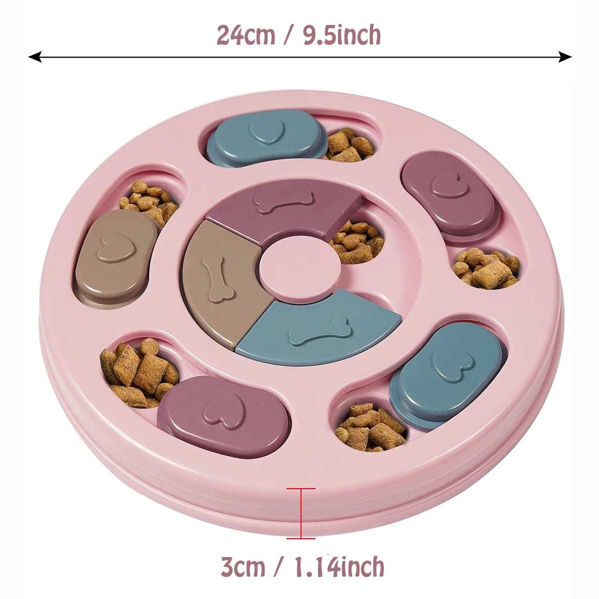 Dog Slow Feeder Bowl – Educational Toy for Interactive Feeding and Training