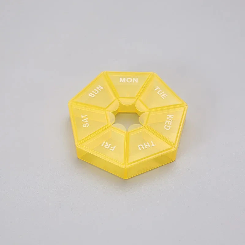 Mini Portable 7-Day Pill Organizer β Travel Vitamin & Medicine Storage Box for Tablets & Capsules