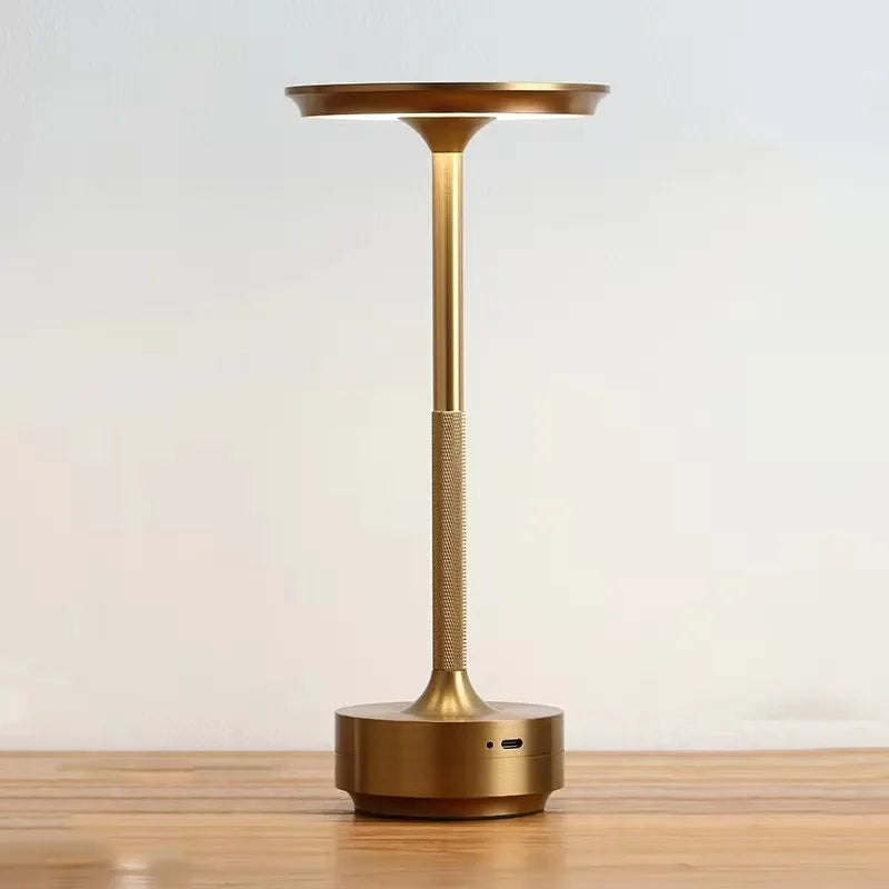 Wireless LED Table Lamp – Rechargeable Touch Sensor Night Light for Restaurant, Hotel & Bedroom Decor