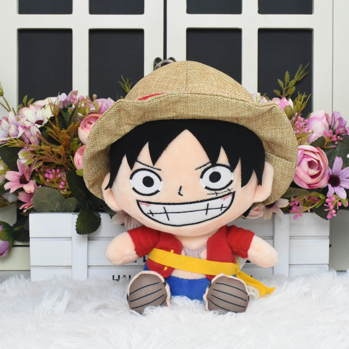 One Piece Anime Plush Toys - Luffy, Tony Tony Chopper, Shark and Duck Stuffed Dolls for Birthday Gifts