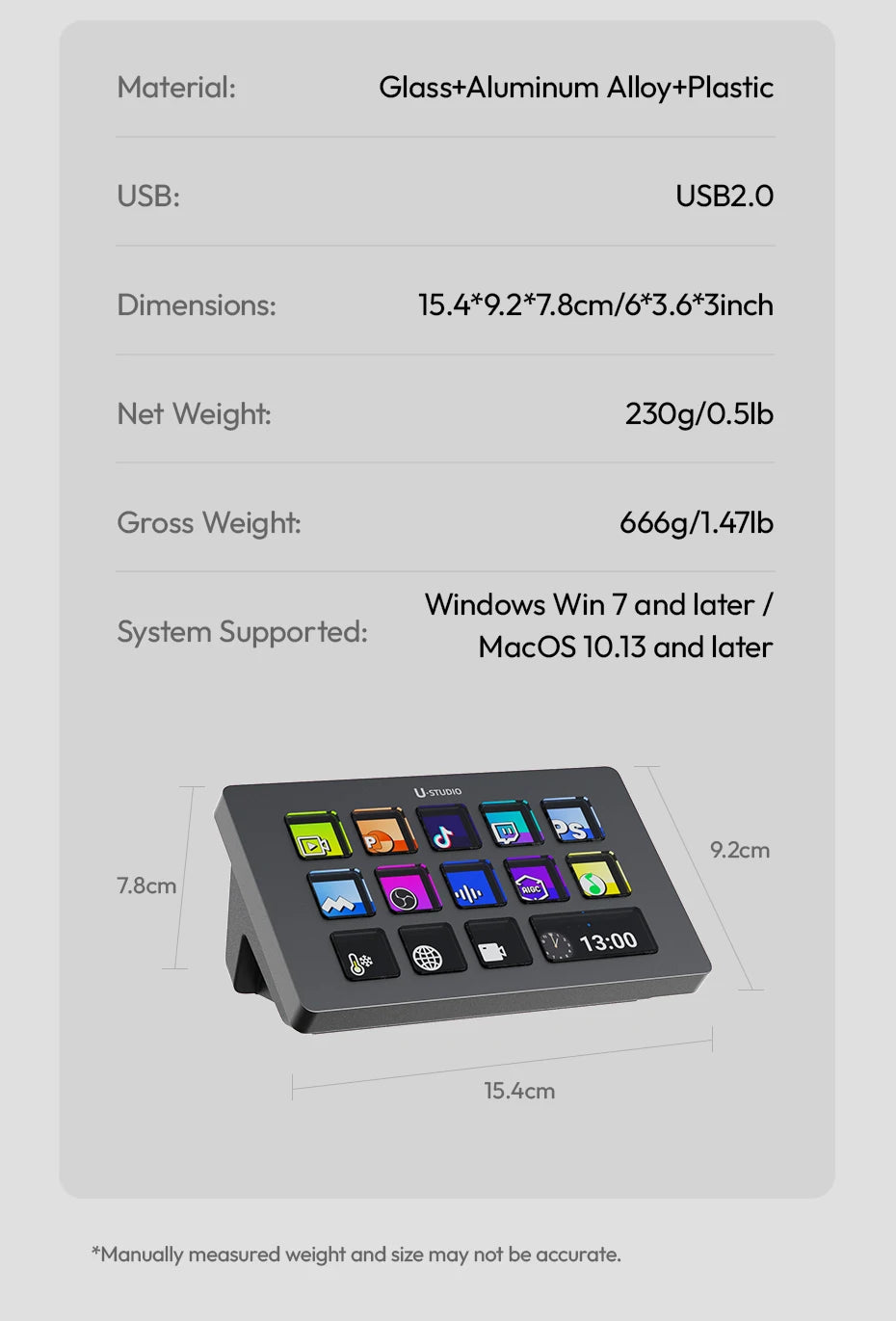 Ulanzi D200 Production Console – Studio Controller for Gaming, Livestreaming & Content Creation