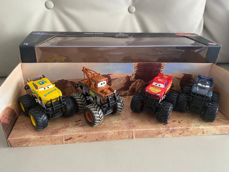 Disney Pixar Cars Off-Road Pullback Car Set – 4pcs Lightning McQueen Alloy Model Toys for Kids