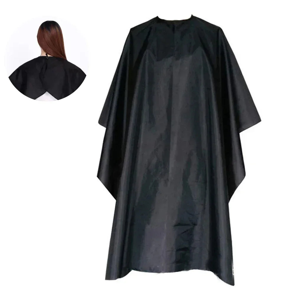 Retro Hairdressing Cape – Waterproof Patterned Salon Barber Gown, Professional Hair Stylist Cutting Apron