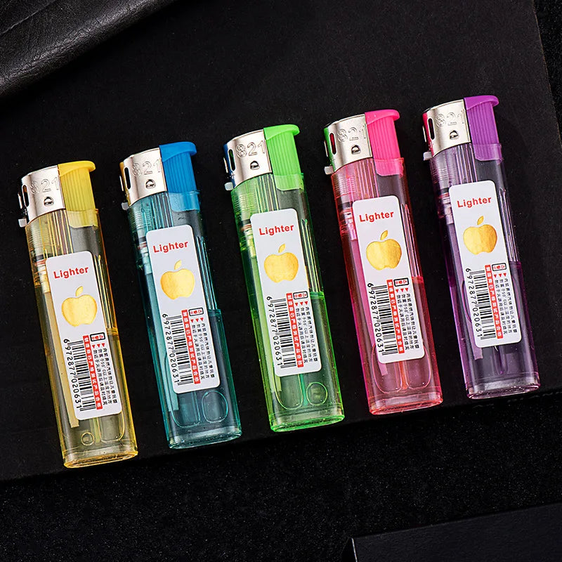 Windproof Disposable Cigar Lighter β Classic Plastic Open Flame Cigarette Igniter Smoking Accessory