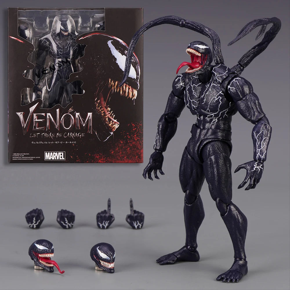 Venom Amazing Yamaguchi Action Figure β Joint Movable Face-Change Collectible Model Toy for Kids Gift
