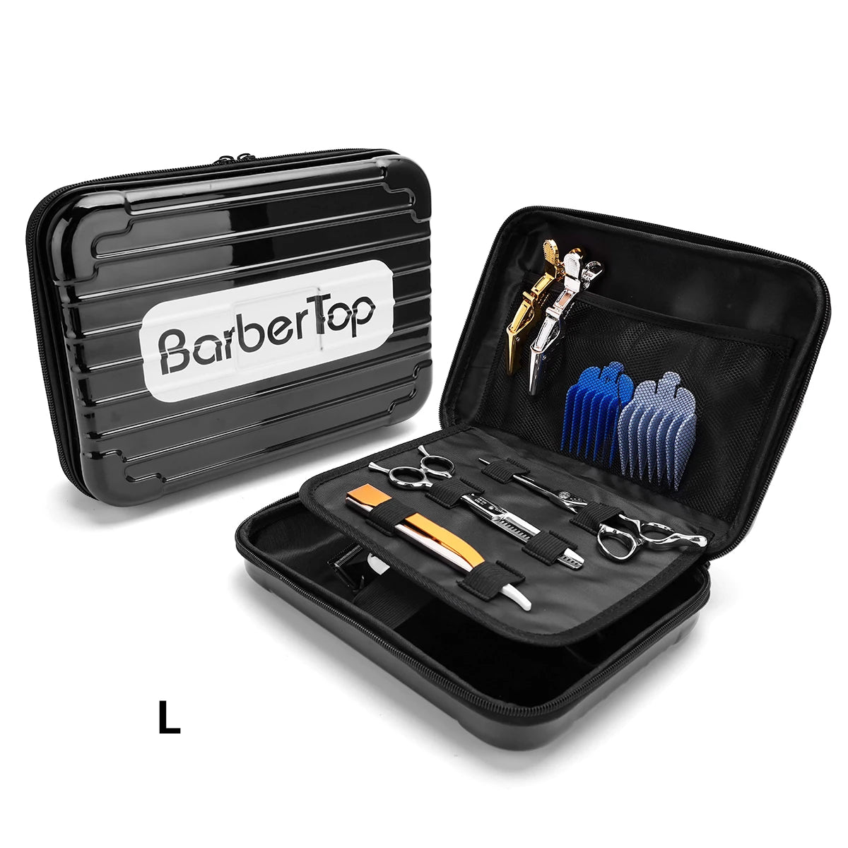Portable Hair Scissors Case – Waterproof, Shockproof Barber & Beauty Tool Box for Trimmers, Styling & Makeup