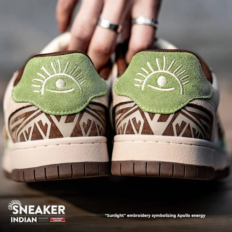 Men’s Retro Platform Sneakers - Luxury Skate Shoes Casual Streetwear