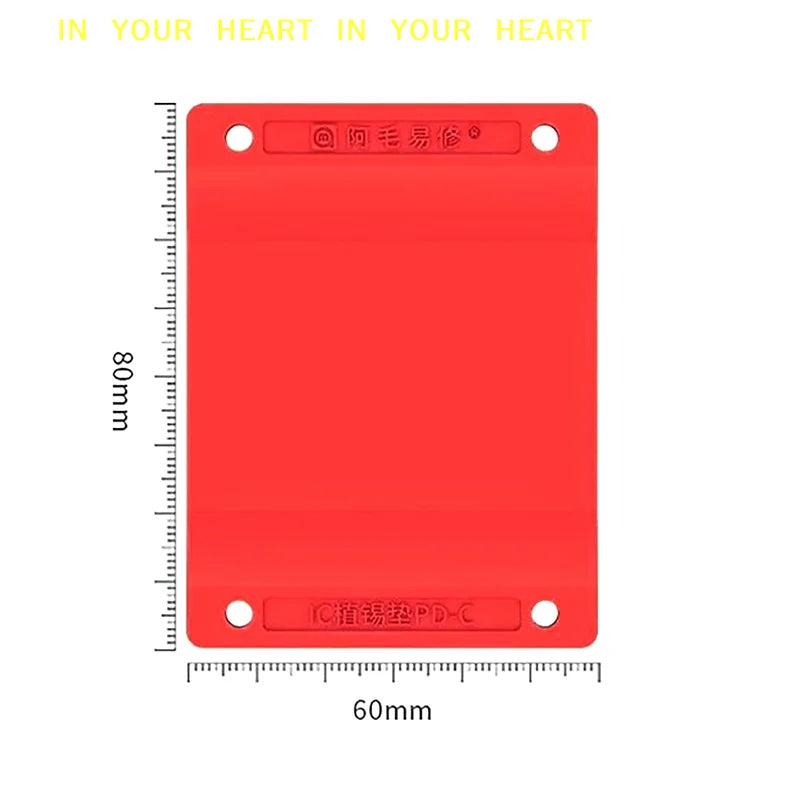 PD-C Planting Tin Pad Reballing Platform - Heat-Resistant Magnetic Silicone Mat for CPU IC BGA Stencil Rework & Soldering