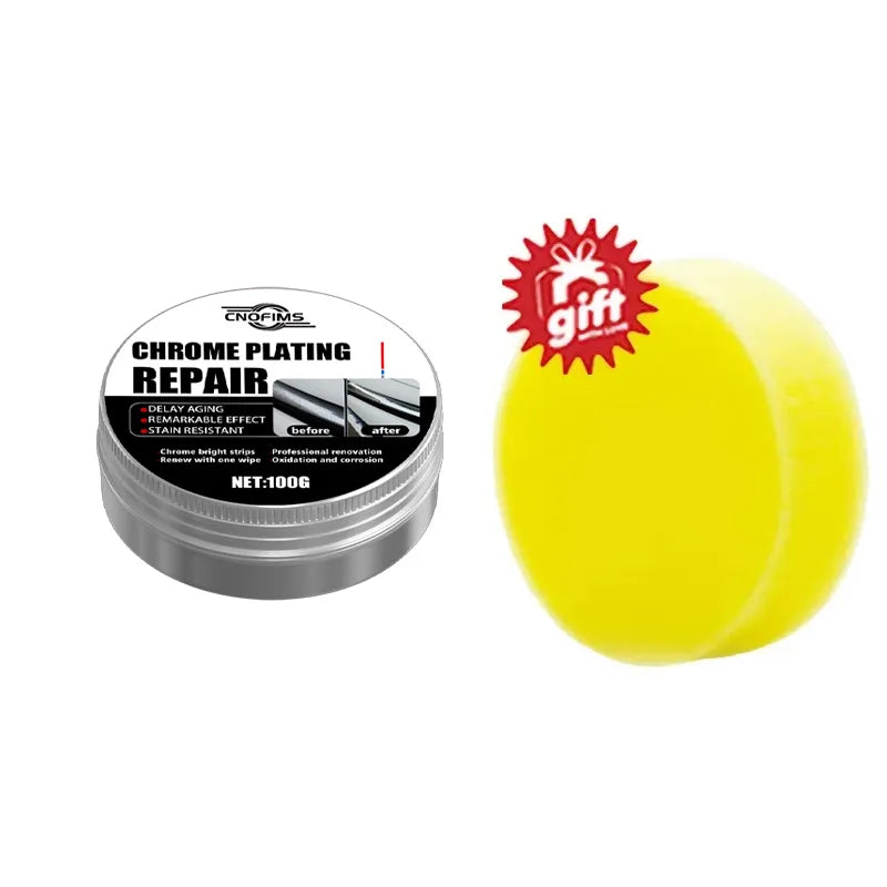 Chrome Refurbishment Paste – Car Wheel & Bumper Polishing and Restoration Solution