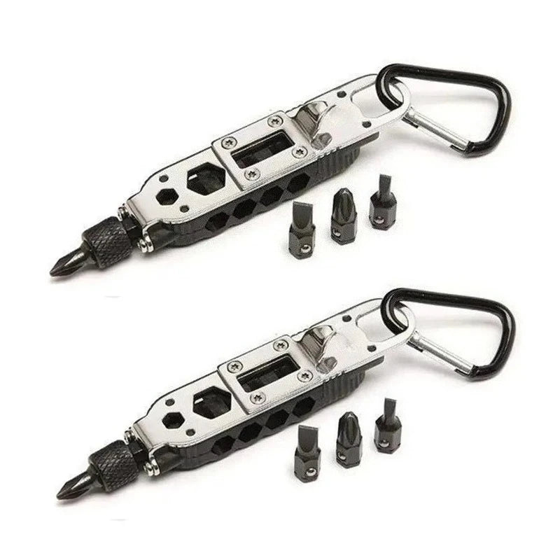 Multifunctional Mini Screwdriver - Portable EDC Keychain Steel Repair Tool