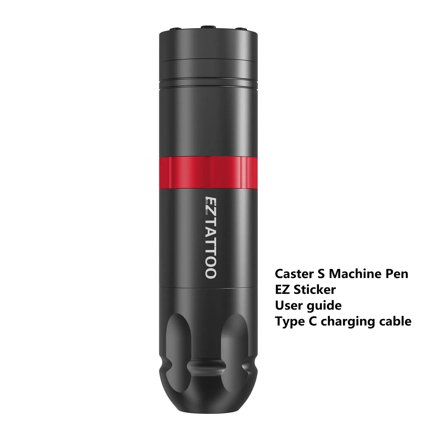 EZ Caster Wireless Rotary Tattoo Machine Pen – Battery Powered with 1500mAh Portable Power Pack and LED Display