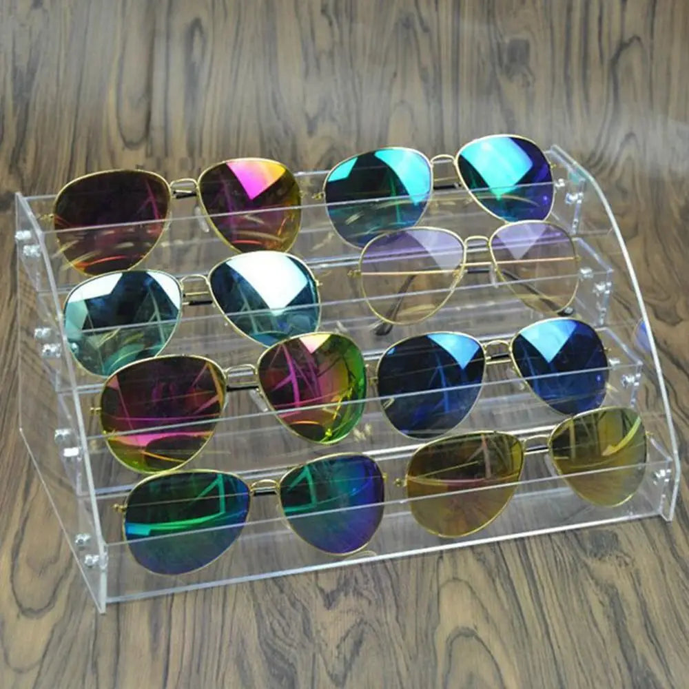 Multi-Layer Acrylic Jewelry & Sunglass Organizer – Nail Polish & Eyeglass Display Stand