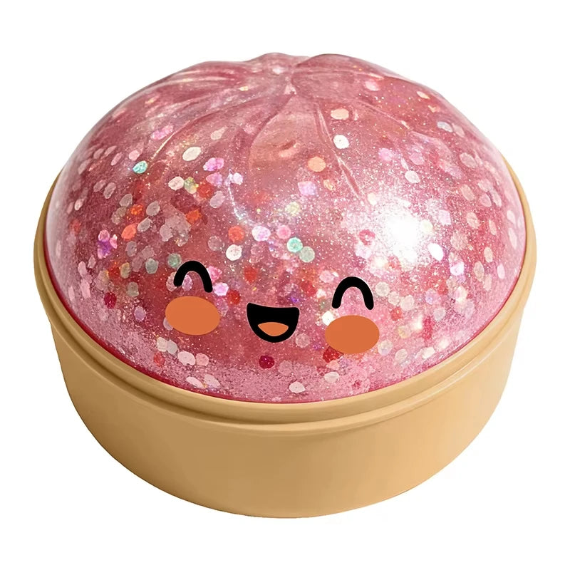 Simulation Dumpling Slow Rebound Stress Ball – Soft Squeeze Decompression Toy for Home, Office Decor & Birthday Gift for Kids & Adults