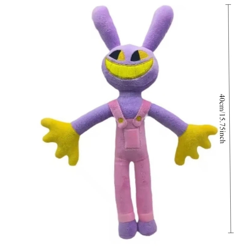 Amazing Digital Circus Maid Jax Plush Doll - Magical Rabbit Clown Cartoon Collectible for Fans, Home Decor & Gifts