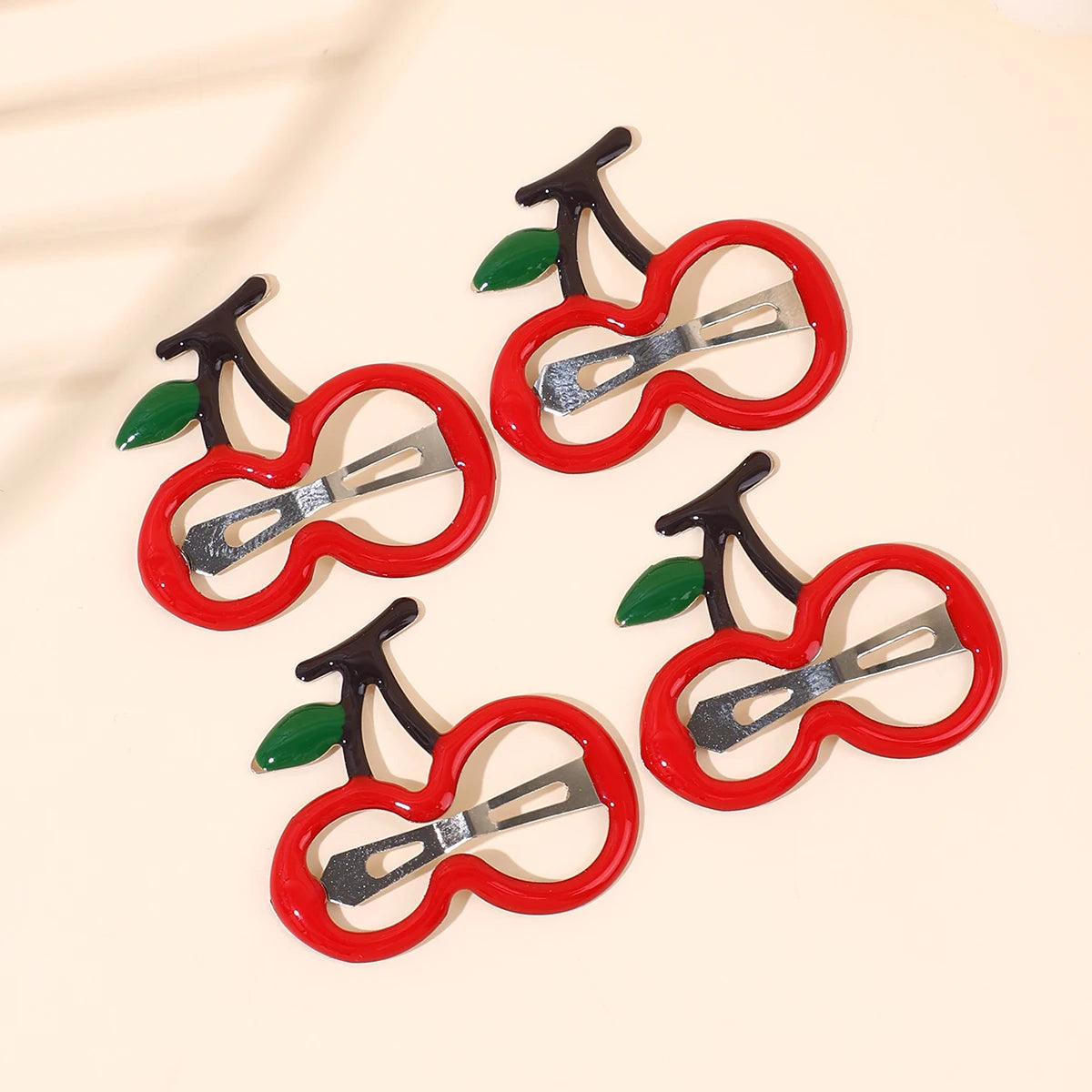 10-Piece Cute Fruit Hair Clip Set - Strawberry BB Hairpins for Girls, Colorful Everyday Styling Accessories for Children