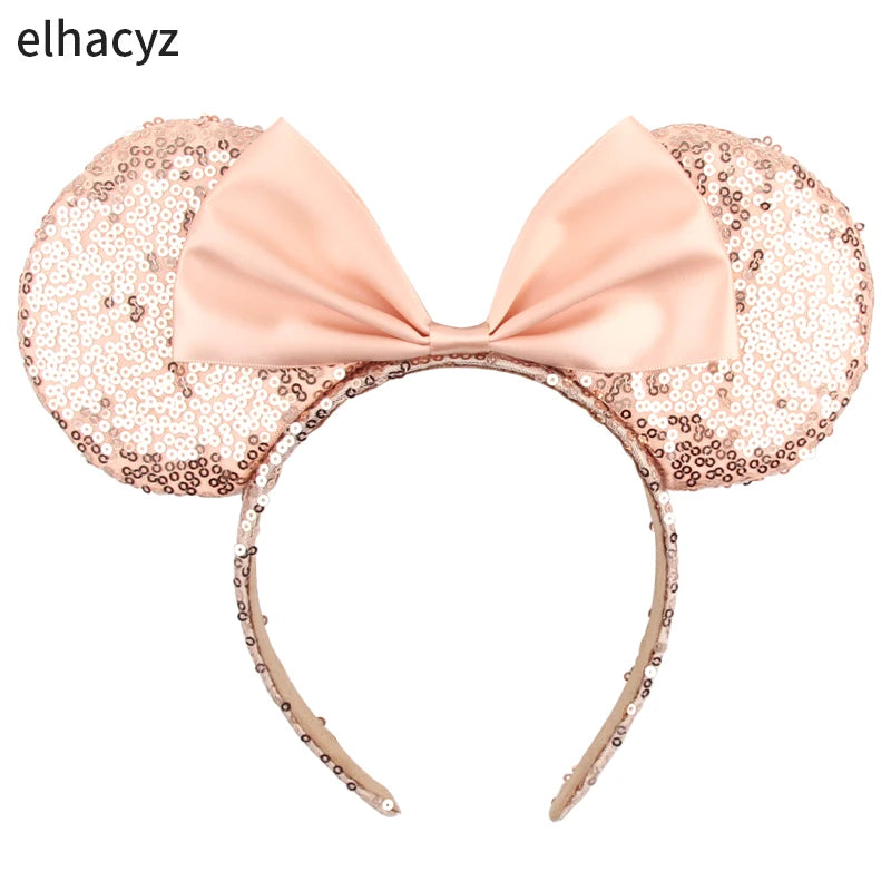 Big Classic Polka Dot Bow Minnie Mouse Ears Headband β Festival & Party Hairband for Women & Girls, Disney Trip Accessories