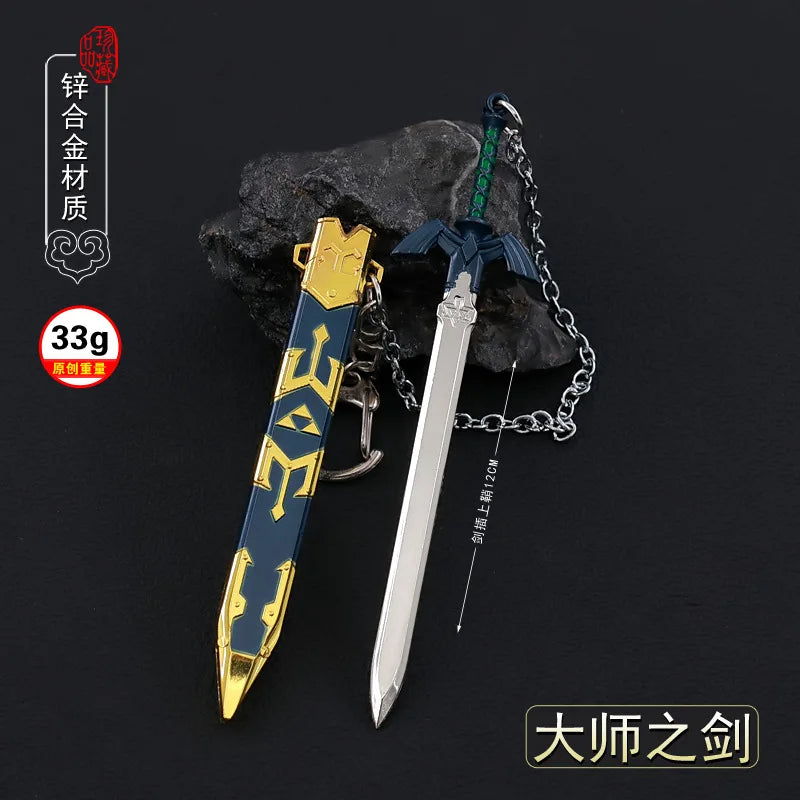 12CM Legend of Zelda Master Sword β Full Metal Craft Ornament with Sheath