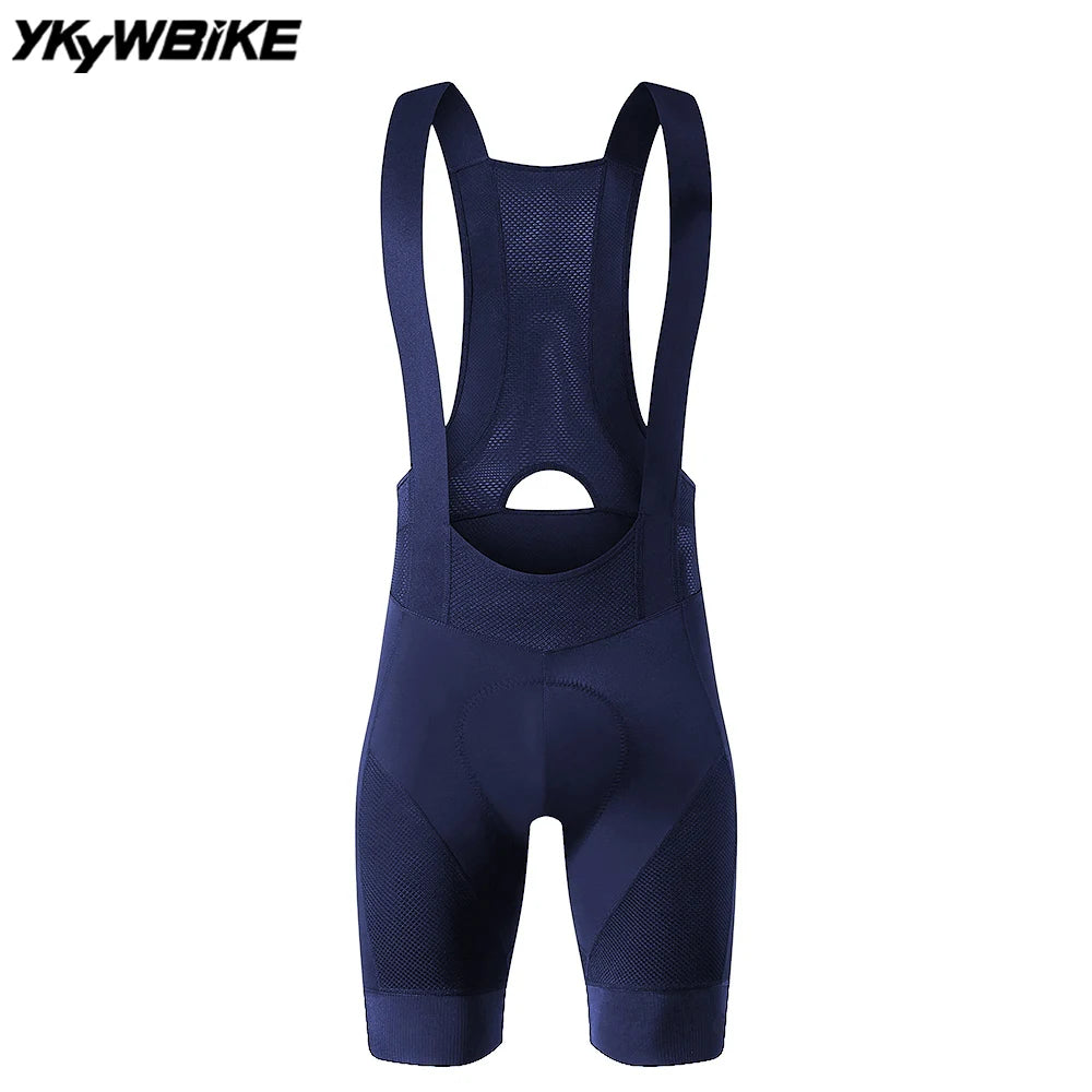 YKYWBIKE Men's Cycling Bib Shorts - Outdoor Bike Ride Padded Tights, 6 Hours Comfort, MTB Cycling Clothing for Men