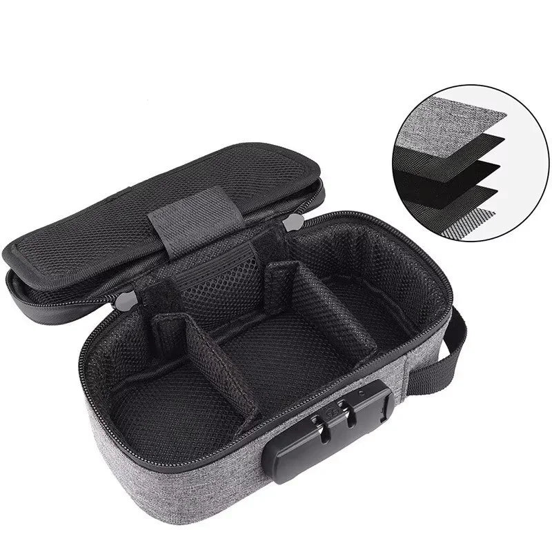 Large-Capacity Smell Proof Bag with Lock — Activated Carbon Deodorizer Portable Pipe Storage Bag
