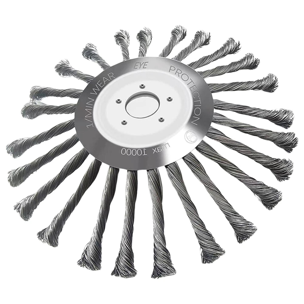 Universal Steel Wire Weed Brush Cutter Head for Lawn Mower β 4/5/10 Inch Grass Trimmer Disc Garden Weeding Tool Attachment