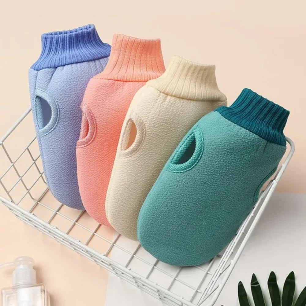 Exfoliating Shower Scrub Mitt – SPA Bath Glove for Peeling Dead Skin & Body Massage Cleaning