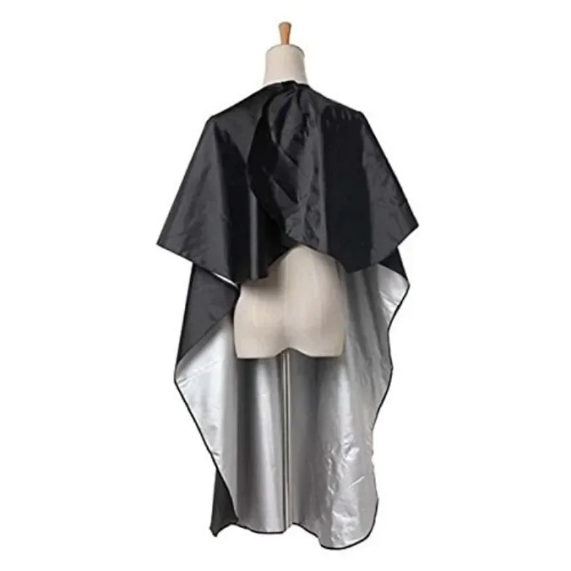 Professional Black Hairdressing Cape – Waterproof Salon Barber Gown, Hair Cutting Apron Wrap
