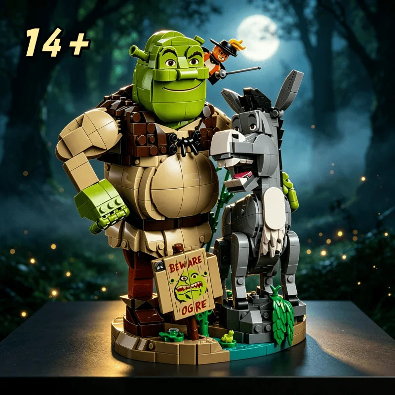 1403PCS Monster Donkey Building Block Set - Animal DIY Assembly Toy & Gift
