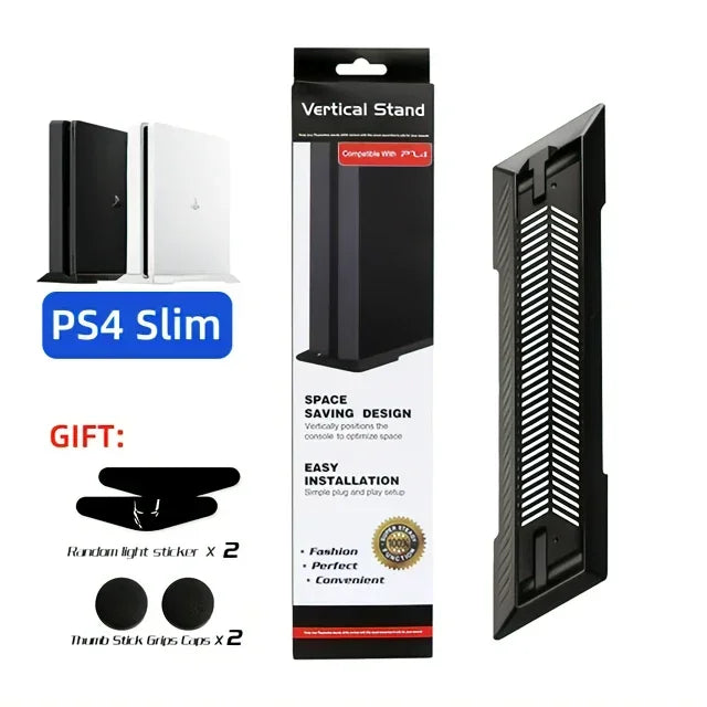DATA FROG Non-Slip Vertical Stand β Cooling Bracket & Dock Holder for PS4, PS4 Slim, PS4 Pro
