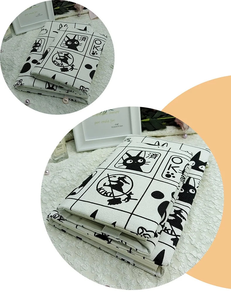 Handmade Fabric Lace Book Jacket — A5/A6/Weeks/Square Diary Protective Cover