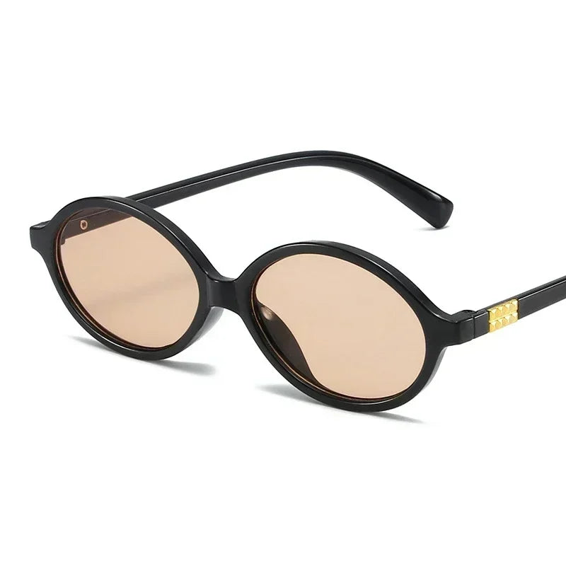 Women's Oval Sunglasses β Retro Small Frame UV400 Clear Lens Fashion Eyewear