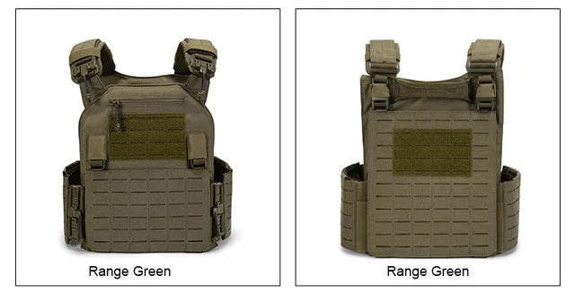 New 6094 Tactical Vest – Quick Detachable, Lightweight Laser-Cut Combat Gear with Protective Plate Carrier