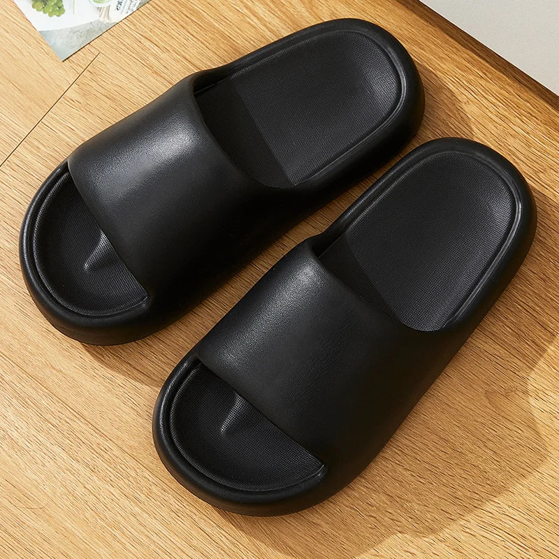 Lightweight Platform Slippers for Women β Super Soft Non-Slip Beach Flip Flops & Indoor Shower Slides for Couples Comfort