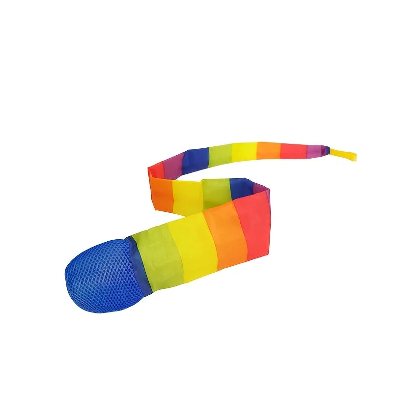 Rainbow Comet Ball - Soft Tail Indoor & Outdoor Throwing and Coordination Training Toy