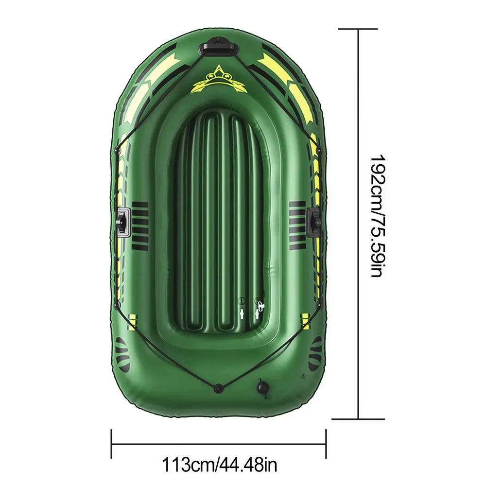 Foldable PVC Inflatable Fishing Boat – Portable Rafting & Fishing Boat for Adults