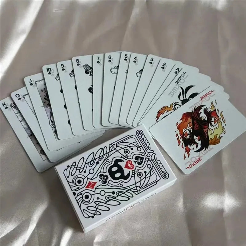 Hollow Knight Standard Poker Card Set — Black & White Playing Cards, Portable Creative Board Game Gift Collection