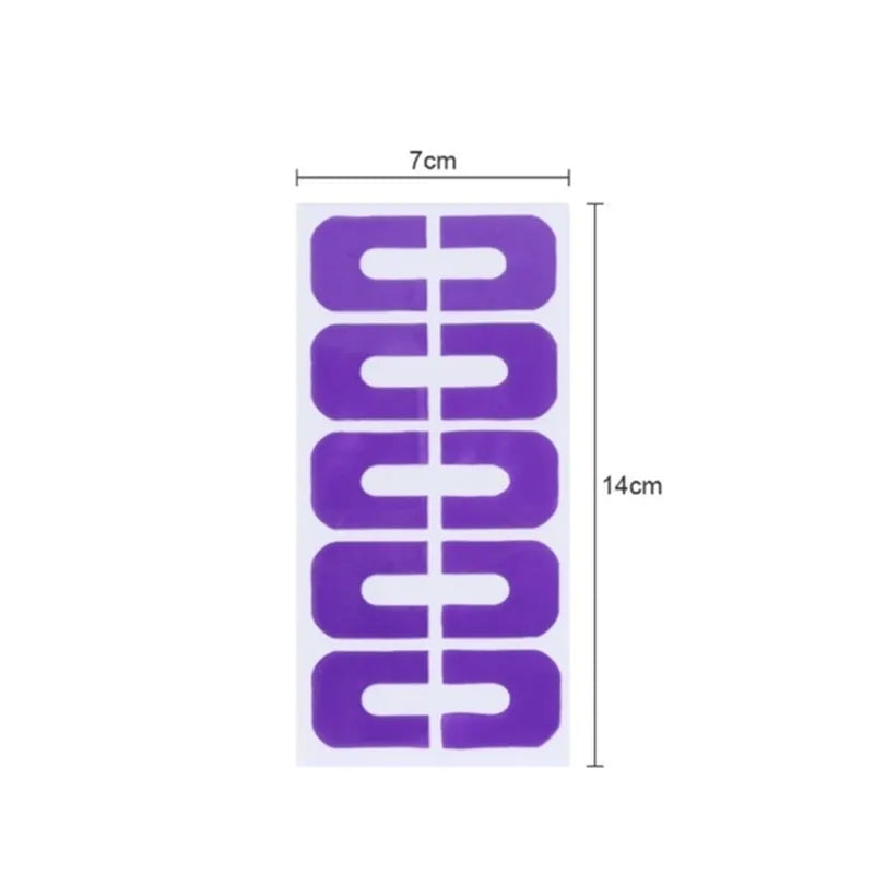 U-Shape Nail Form Guide Sticker - Stripping Tape for Anti-Splash Nail Protection, Creative Fingerprint Stickers for Finger Skin Protection