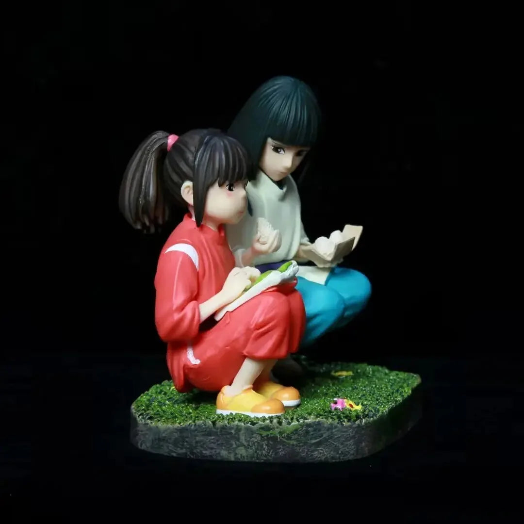 Bandai Hayao Miyazaki Anime Figurines β Chihiro Meets Haku Onigiri Scene 2D Desktop Display