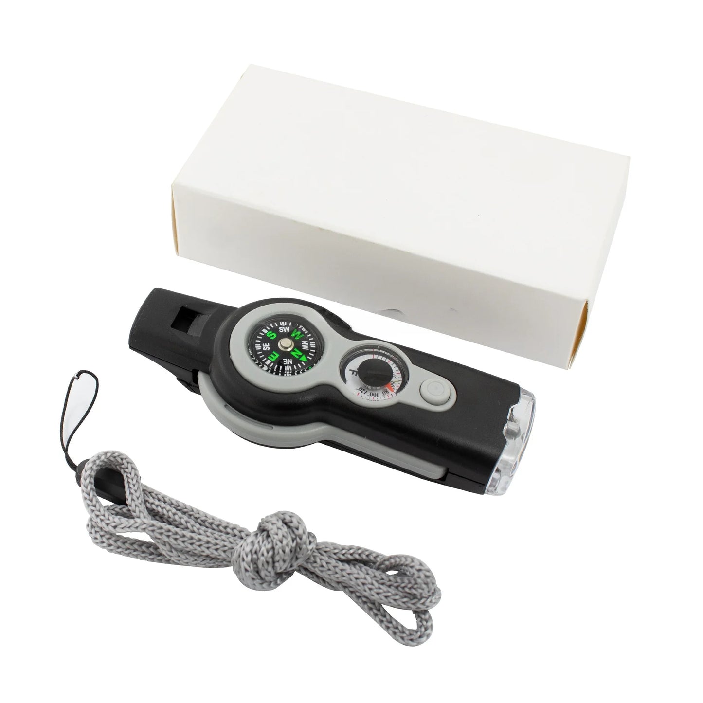 7-in-1 Outdoor Survival Whistle – Emergency Camping & Hiking Rescue Tool