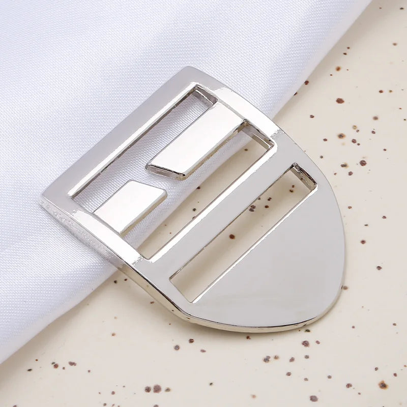 2.5cm Zinc Alloy Adjustable Buckle β Thick Metal Strap Accessory for Knapsacks & Instruments