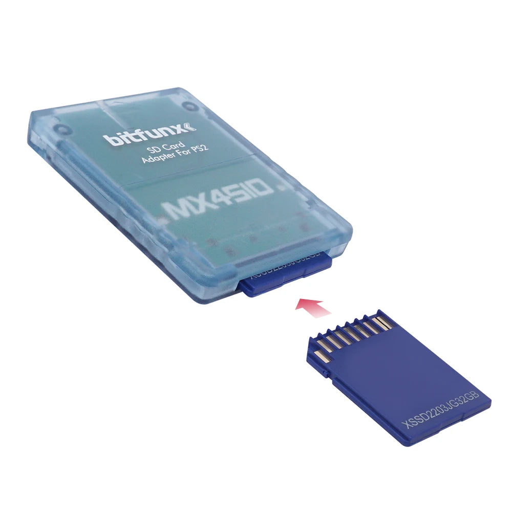 MX4SIO SIO2SD TF/SD Card Adapter – Memory Card Reader for PS2 Game Consoles