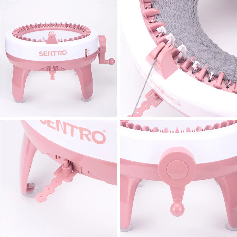Sentro Knitting Machine Craft Kit - 40 Needle Hand Knitting Machine for Scarves, Hats, Sweaters, Gloves, and More