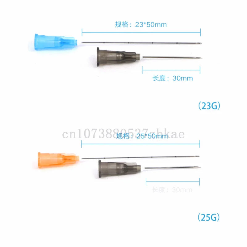 Disposable Blunt-Tip Cannula Needles β 22G-30G, 50mm & 70mm Micro Body Piercing Syringe