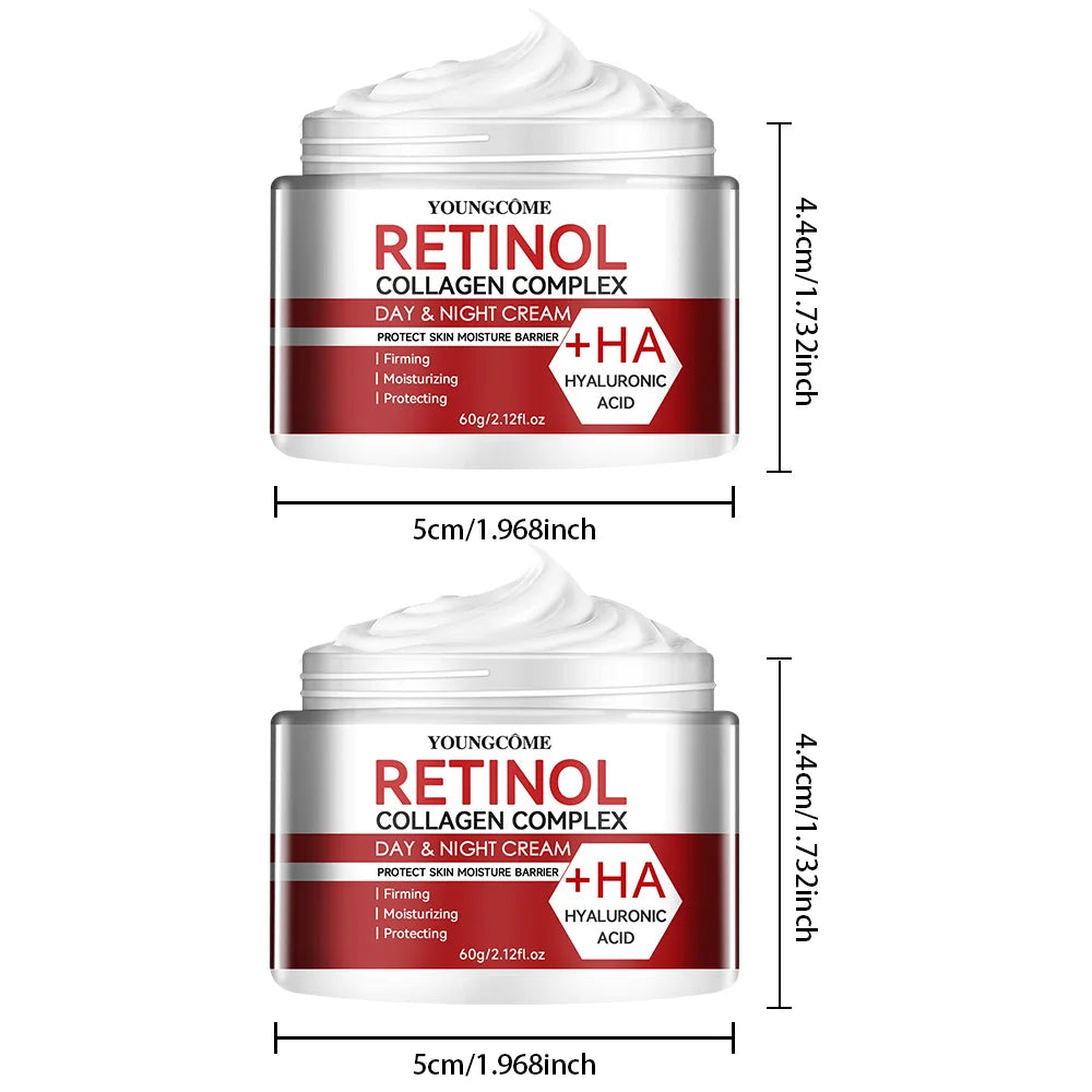 Retinol & Collagen Facial Moisturizing Cream – Deep Hydration Anti-Aging Skin Care, Dry Skin Repair & Nourishing Face Cream