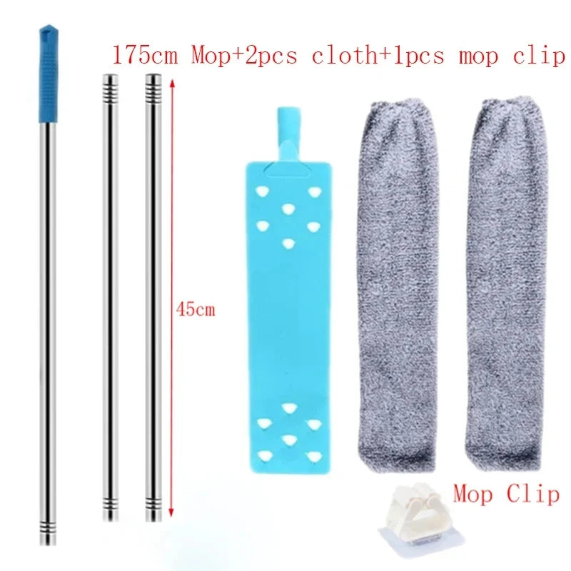 Telescopic Long Handle Broom — Microfiber Dust Brush for Home Blinds, Easy-to-Use Household Cleaning Tool