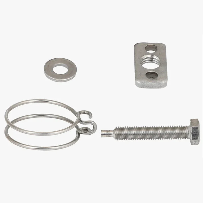 304 Stainless Steel Double Wire Throat Hoop – Adjustable Clip for UPVC Hose, Water & Ventilation Pipes