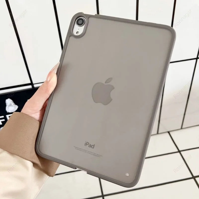 Matte Transparent iPad Case - Protective Cover for iPad A16, Air 11/13, Pro 11/12.9/13 & 10th–12th Gen Models