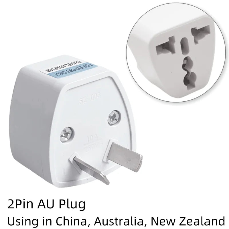 Universal Travel Plug Adapter – AU/UK/US to EU Power Socket Converter AC Outlet