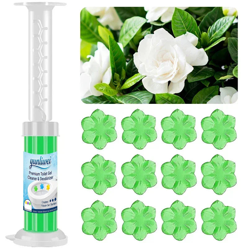 Yunliwei Toilet Cleaner Gel Stick - Long-Lasting Fragrance, Deodorizing Toilet Cleaning Gel for Fresh Bathroom Care